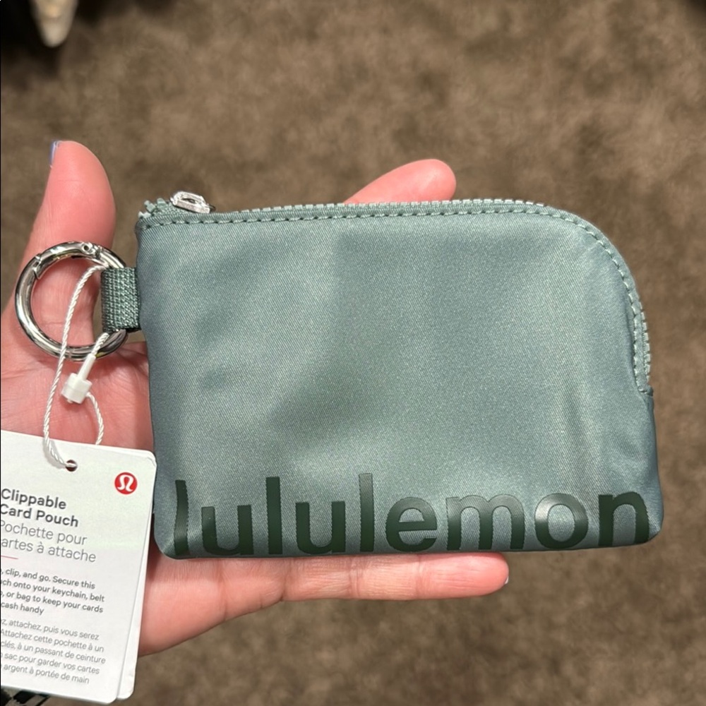 Lululemon grey/ light grey colorway Card Pouch